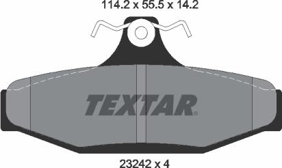 Textar 2324204 - Komplet Pločica, disk-kočnica www.molydon.hr