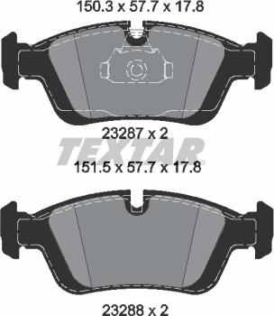 Textar 2328781 - Komplet Pločica, disk-kočnica www.molydon.hr