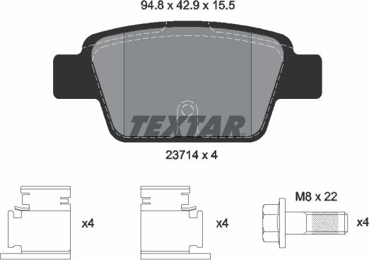 Textar 89016400 - Komplet kočnica, disk-kočnica www.molydon.hr