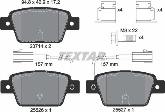 Textar 2371403 - Komplet Pločica, disk-kočnica www.molydon.hr