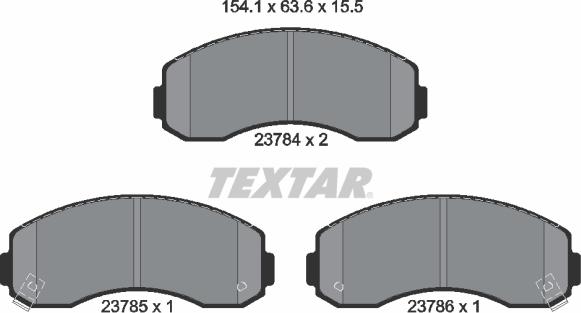 Textar 2378401 - Komplet Pločica, disk-kočnica www.molydon.hr