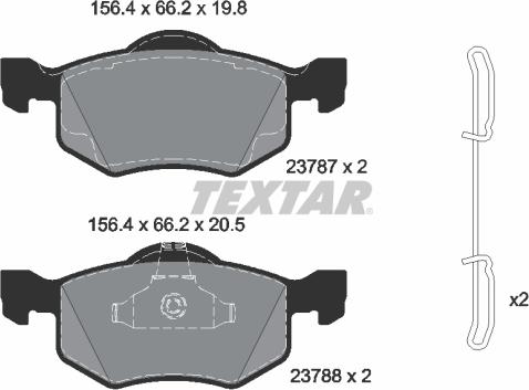 Textar 2378704 - Komplet Pločica, disk-kočnica www.molydon.hr