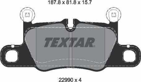 Textar 2299001 - Komplet Pločica, disk-kočnica www.molydon.hr