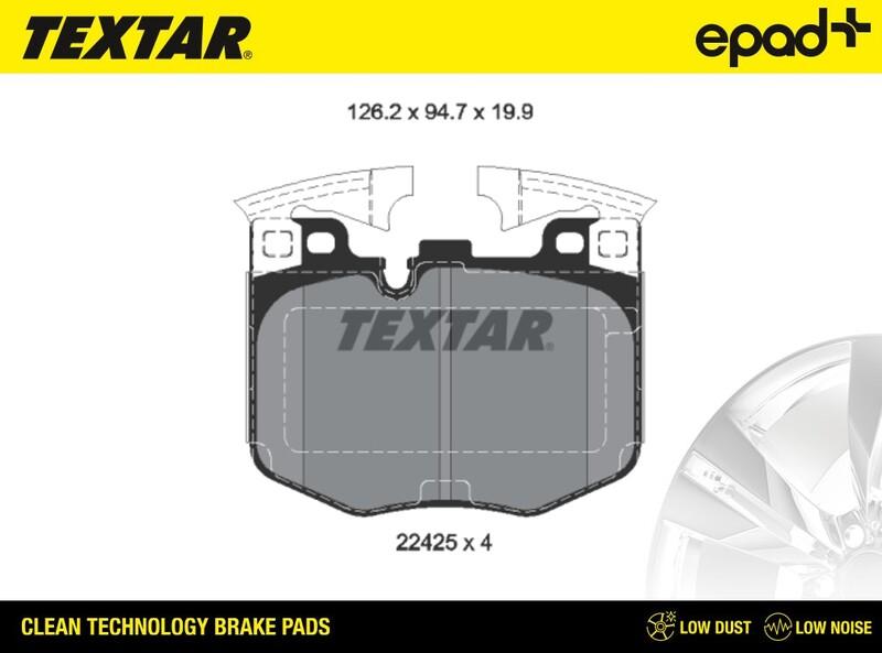 Textar 2242501CP - Komplet Pločica, disk-kočnica www.molydon.hr