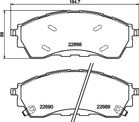 Textar 2268803 - Komplet Pločica, disk-kočnica www.molydon.hr