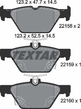 Textar 2215801 - Komplet Pločica, disk-kočnica www.molydon.hr