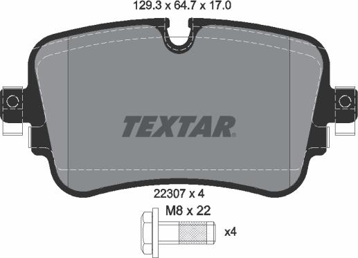 Textar 2230701 - Komplet Pločica, disk-kočnica www.molydon.hr