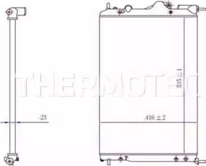 Thermotec D7R016TT - Hladnjak, hladjenje motora www.molydon.hr