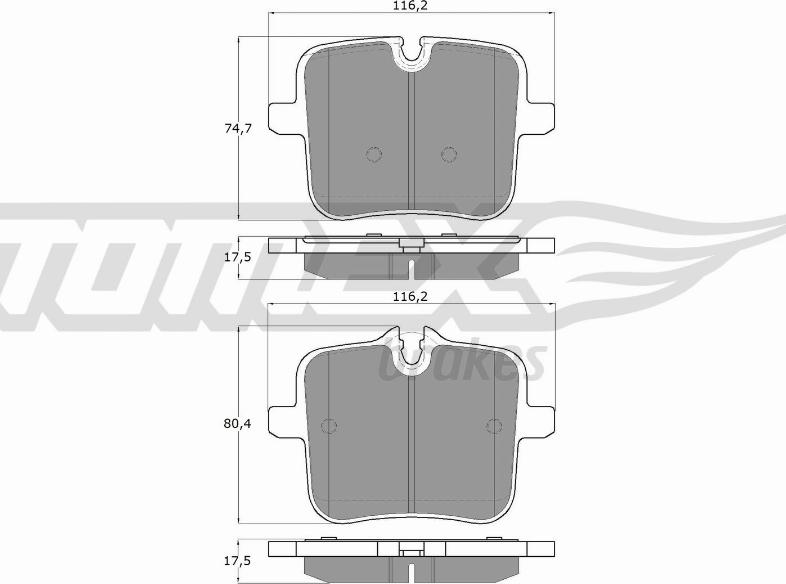 TOMEX brakes TX 60-07 - Komplet Pločica, disk-kočnica www.molydon.hr