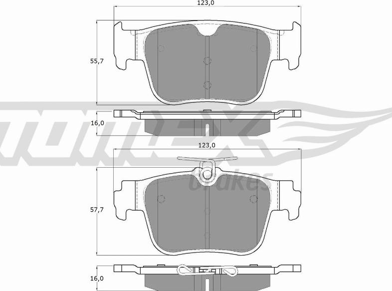 TOMEX brakes TX 60-10 - Komplet Pločica, disk-kočnica www.molydon.hr