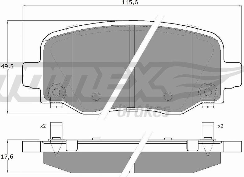 TOMEX brakes TX 60-12 - Komplet Pločica, disk-kočnica www.molydon.hr