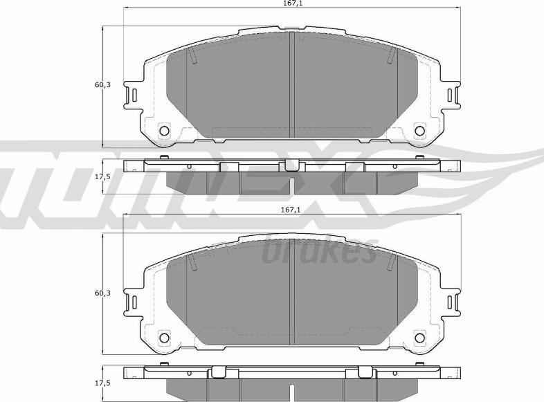 TOMEX brakes TX 60-20 - Komplet Pločica, disk-kočnica www.molydon.hr