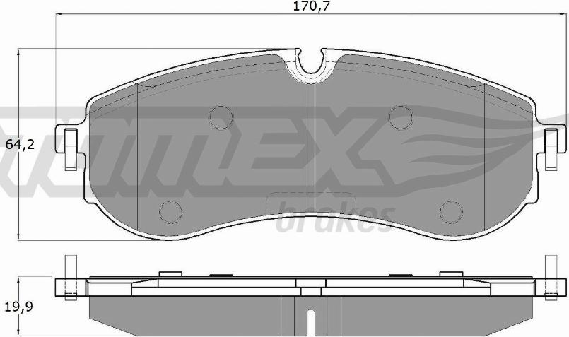 TOMEX brakes TX 19-97 - Komplet Pločica, disk-kočnica www.molydon.hr