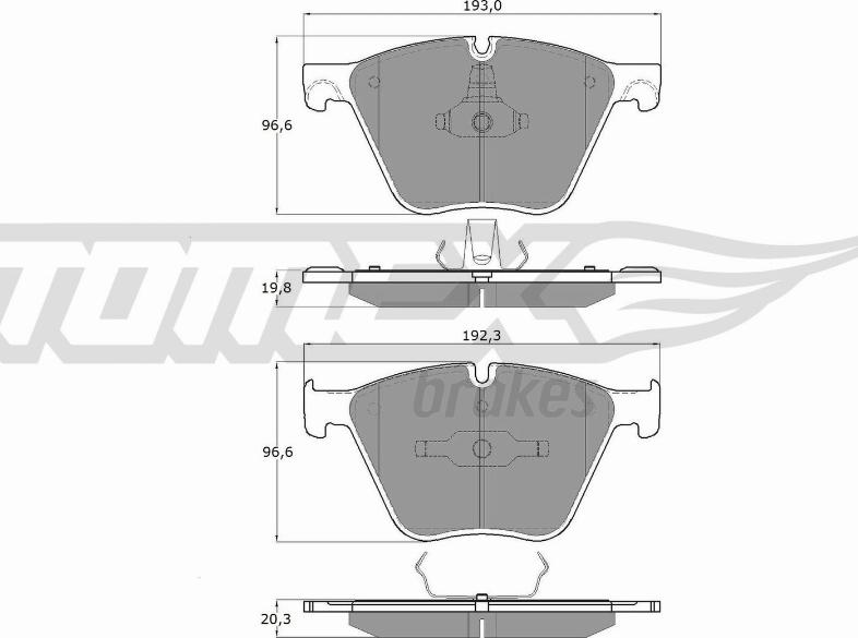 TOMEX brakes TX 19-45 - Komplet Pločica, disk-kočnica www.molydon.hr