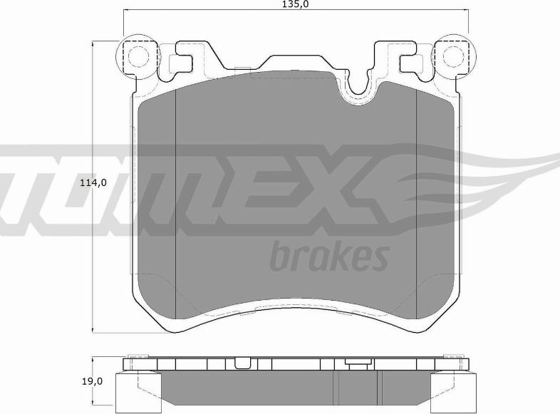 TOMEX brakes TX 19-46 - Komplet Pločica, disk-kočnica www.molydon.hr