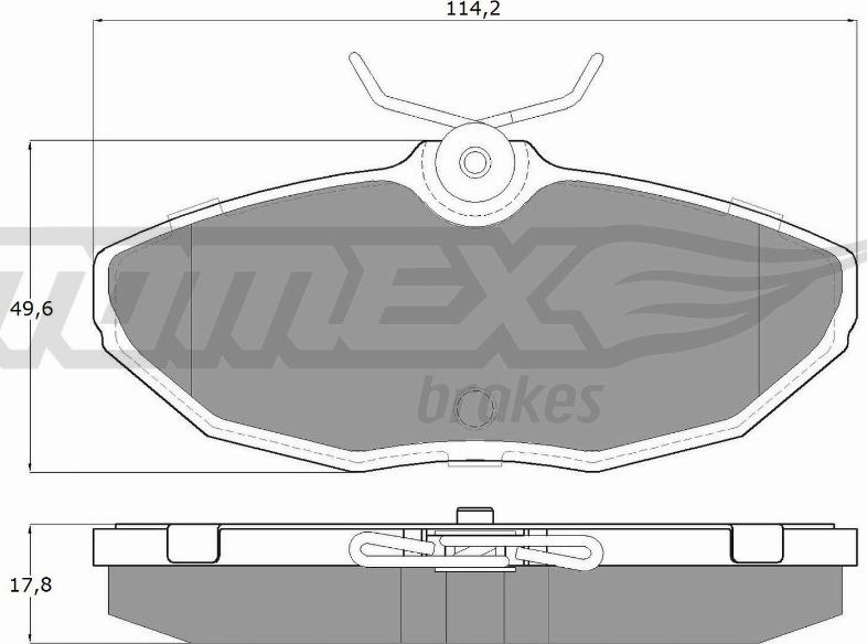 TOMEX brakes TX 19-54 - Komplet Pločica, disk-kočnica www.molydon.hr