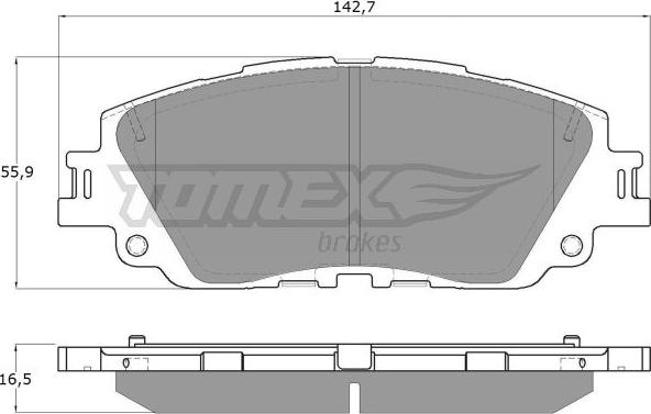 TOMEX brakes TX 19-64 - Komplet Pločica, disk-kočnica www.molydon.hr