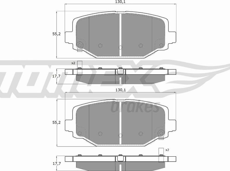 TOMEX brakes TX 19-05 - Komplet Pločica, disk-kočnica www.molydon.hr