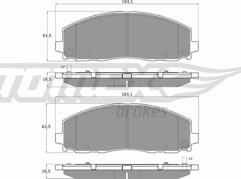 TOMEX brakes TX 19-19 - Komplet Pločica, disk-kočnica www.molydon.hr