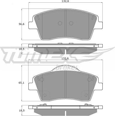 TOMEX brakes TX 19-15 - Komplet Pločica, disk-kočnica www.molydon.hr