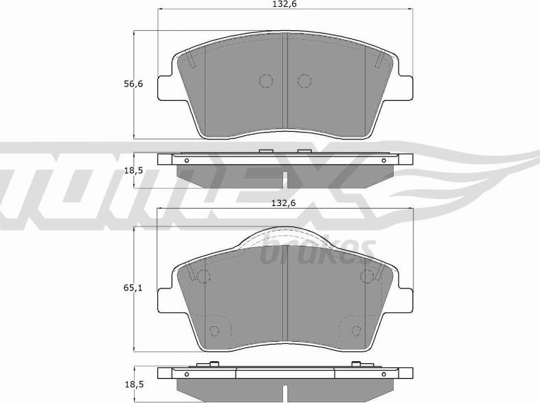 TOMEX brakes TX 19-15 - Komplet Pločica, disk-kočnica www.molydon.hr