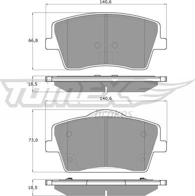 TOMEX brakes TX 19-16 - Komplet Pločica, disk-kočnica www.molydon.hr