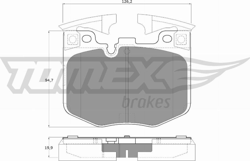 TOMEX brakes TX 19-86 - Komplet Pločica, disk-kočnica www.molydon.hr