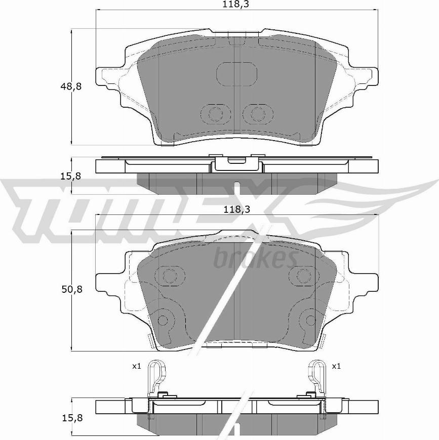 TOMEX brakes TX 19-83 - Komplet Pločica, disk-kočnica www.molydon.hr