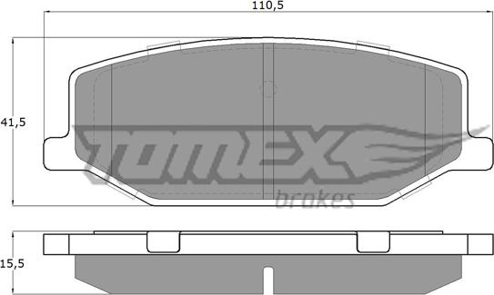 TOMEX brakes TX 19-36 - Komplet Pločica, disk-kočnica www.molydon.hr