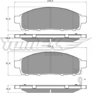 TOMEX brakes TX 19-31 - Komplet Pločica, disk-kočnica www.molydon.hr