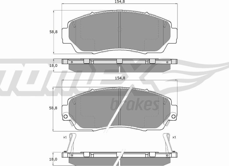 TOMEX brakes TX 19-33 - Komplet Pločica, disk-kočnica www.molydon.hr