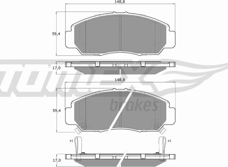 TOMEX brakes TX 19-32 - Komplet Pločica, disk-kočnica www.molydon.hr