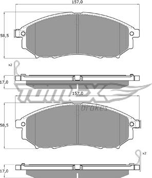 TOMEX brakes TX 19-27 - Komplet Pločica, disk-kočnica www.molydon.hr