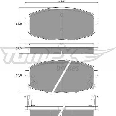 TOMEX brakes TX 14-99 - Komplet Pločica, disk-kočnica www.molydon.hr