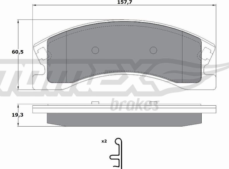 TOMEX brakes TX 14-91 - Komplet Pločica, disk-kočnica www.molydon.hr