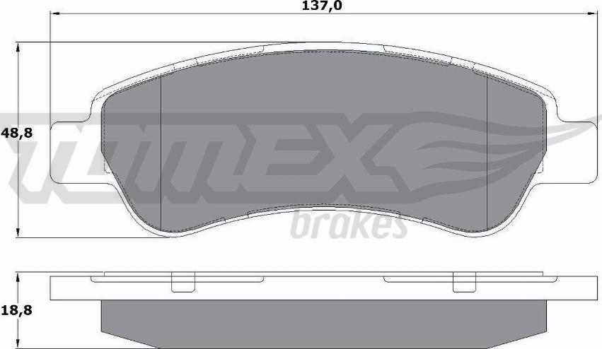 TOMEX brakes TX 14-411 - Komplet Pločica, disk-kočnica www.molydon.hr