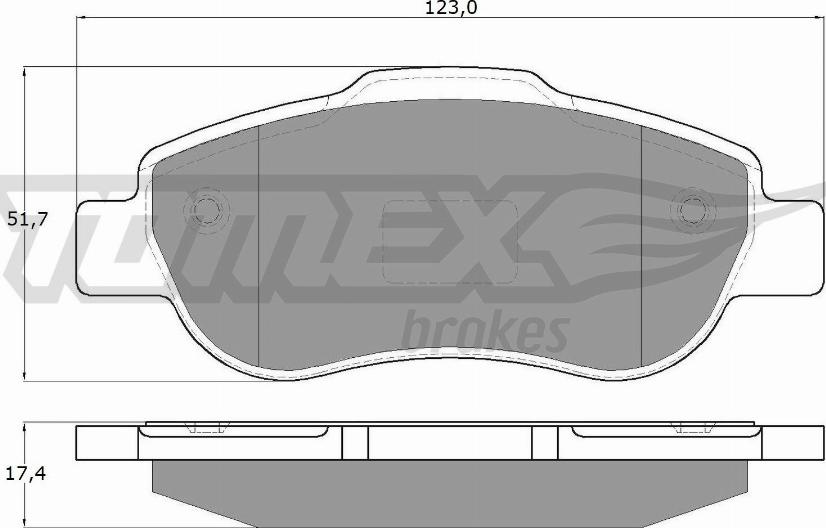 TOMEX brakes TX 14-43 - Komplet Pločica, disk-kočnica www.molydon.hr