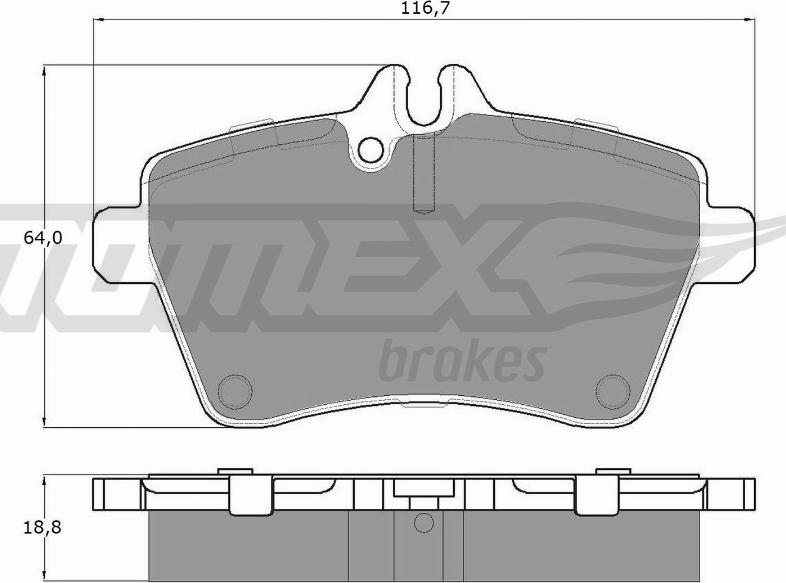 TOMEX brakes TX 14-56 - Komplet Pločica, disk-kočnica www.molydon.hr