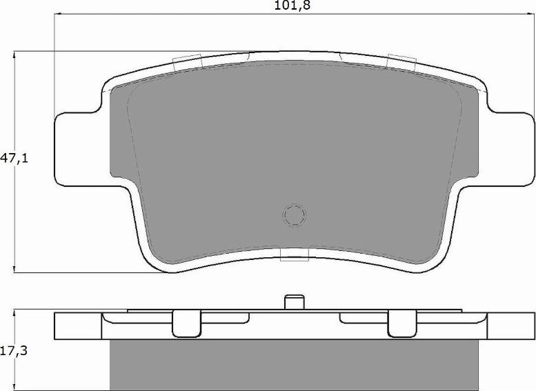 TOMEX brakes TX 14-62 - Komplet Pločica, disk-kočnica www.molydon.hr