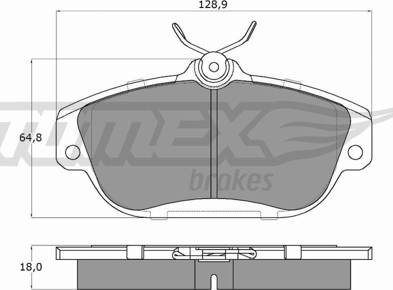 TOMEX brakes TX 14-01 - Komplet Pločica, disk-kočnica www.molydon.hr