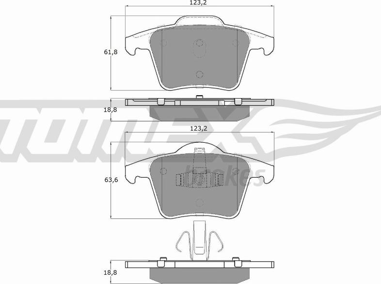 TOMEX brakes TX 14-07 - Komplet Pločica, disk-kočnica www.molydon.hr