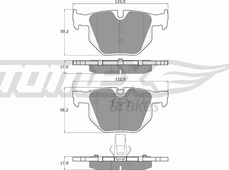 TOMEX brakes TX 14-81 - Komplet Pločica, disk-kočnica www.molydon.hr