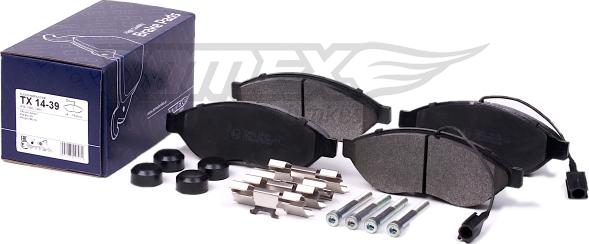 TOMEX brakes TX 14-39 - Komplet Pločica, disk-kočnica www.molydon.hr