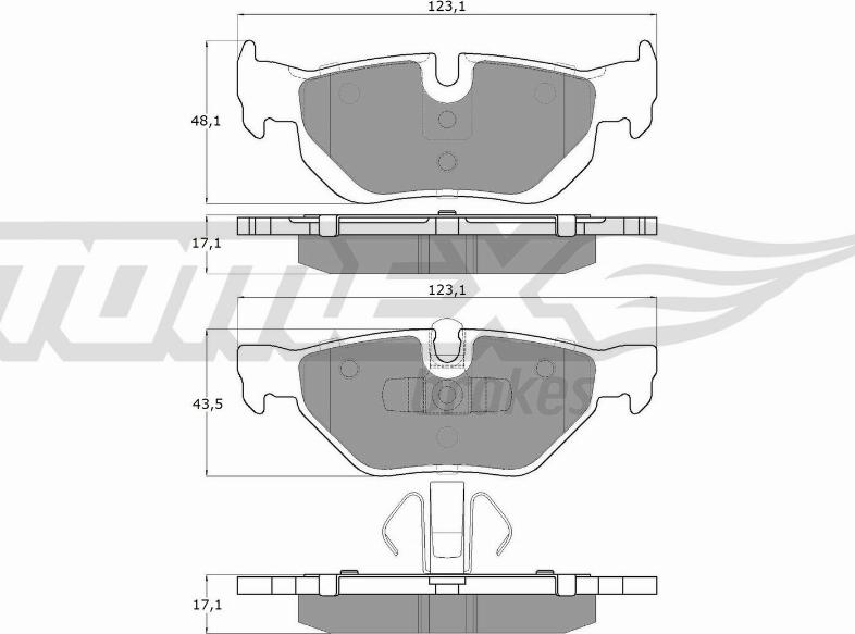 TOMEX brakes TX 14-36 - Komplet Pločica, disk-kočnica www.molydon.hr