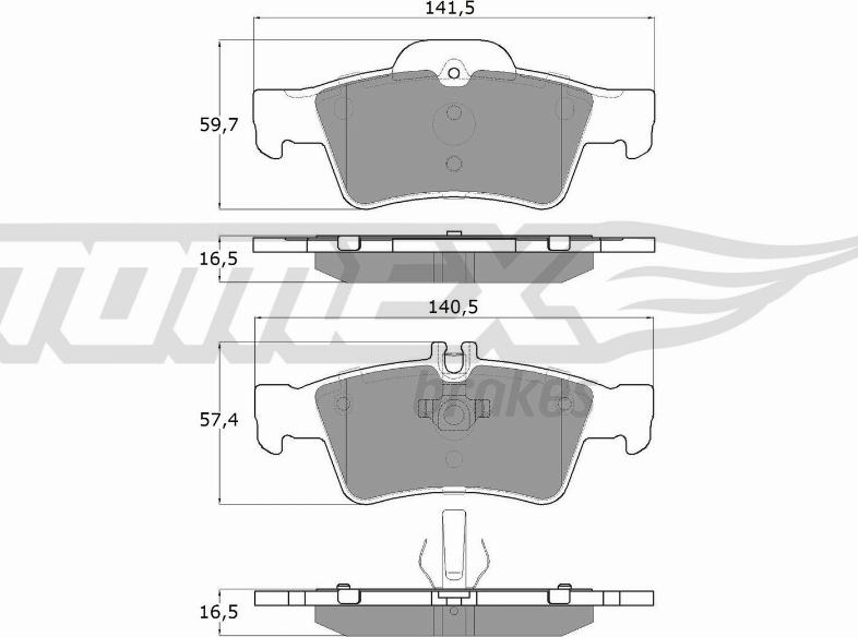 TOMEX brakes TX 14-30 - Komplet Pločica, disk-kočnica www.molydon.hr