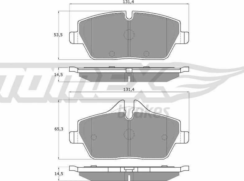 TOMEX brakes TX 14-331 - Komplet Pločica, disk-kočnica www.molydon.hr