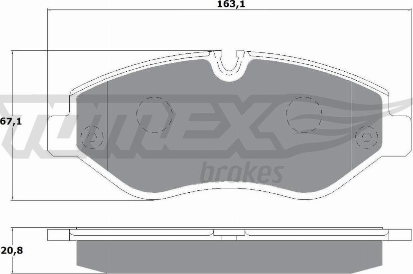 TOMEX brakes TX 14-25 - Komplet Pločica, disk-kočnica www.molydon.hr