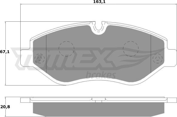 TOMEX brakes TX 14-25 - Komplet Pločica, disk-kočnica www.molydon.hr