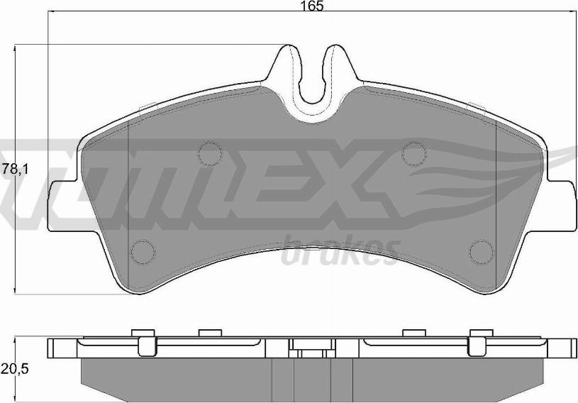 TOMEX brakes TX 14-26 - Komplet Pločica, disk-kočnica www.molydon.hr