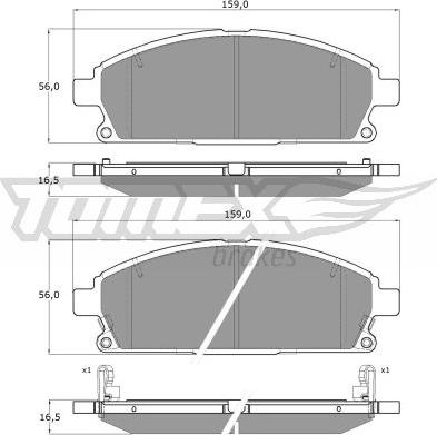 TOMEX brakes TX 14-20 - Komplet Pločica, disk-kočnica www.molydon.hr